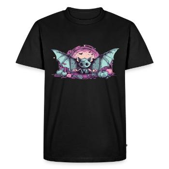 Style Anime de chauve-souris Kawaii Pastel gothique - T-shirt Premium bio Homme - noir - Devant - Nico (187cm)
