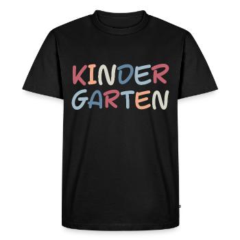 Lettrage Maternelle Tout-petits - T-shirt Premium bio Homme - noir - Devant - Nico (187cm)