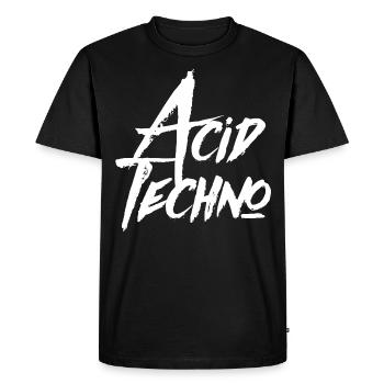 ACID TECHNO ACIDTECHNO - T-shirt Premium bio Homme - noir - Devant - Nico (187cm)
