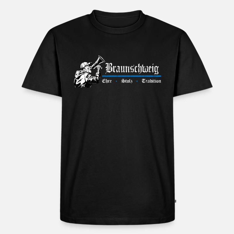 Braunschweig Ehre Stolz Tradition - Männer Premium Bio T-Shirt - Schwarz