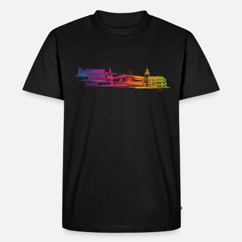 Detmold mal anders - Männer Premium Bio T-Shirt - Schwarz