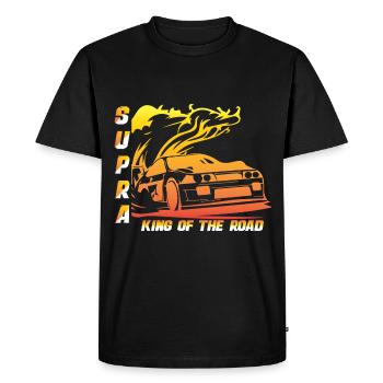 Supra - Roi de la route - T-shirt Premium bio Homme - noir - Devant - Nico (187cm)