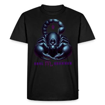 Scorpio zodiac sign - Scorpio girl with Pluto - Men's Premium Organic T-Shirt - black - Front - Nico (187cm)