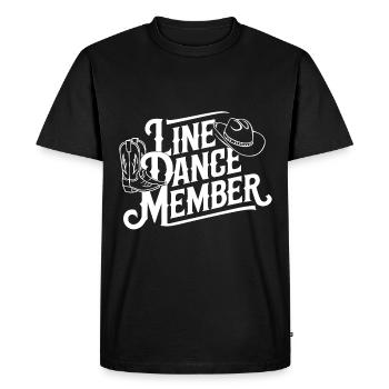 Danse en ligne Danse en ligne mon amateur - T-shirt Premium bio Homme - noir - Devant - Nico (187cm)