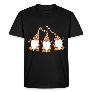 Christmas Christmas Xmas Gnome Gift - Men's Premium Organic T-Shirt - black - Front - Nico (187cm)
