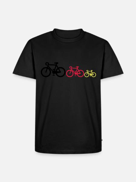 Black-red-gold - Men's Premium Organic T-Shirt - black