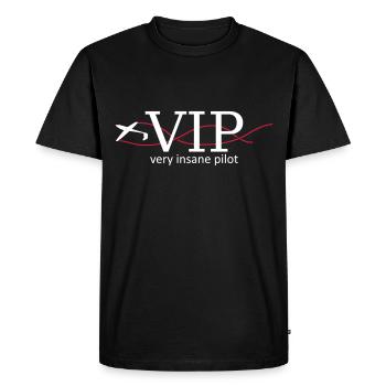 Pilote pilote VIP planeur planeur - T-shirt Premium bio Homme - noir - Devant - Nico (187cm)