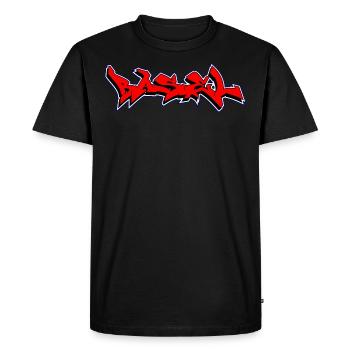 Bâle - T-shirt Premium bio Homme - noir - Devant - Nico (187cm)