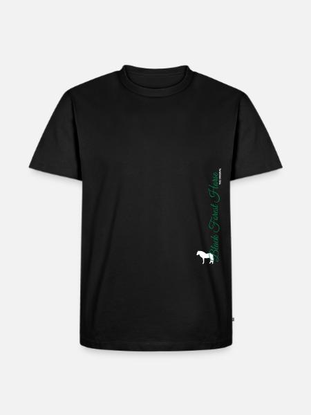 BlackForestHorse - Männer Premium Bio T-Shirt - Schwarz