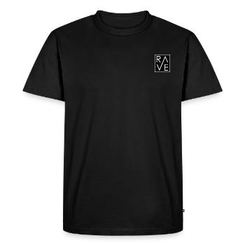 RAVE - T-shirt Premium bio Homme - noir - Devant - Nico (187cm)
