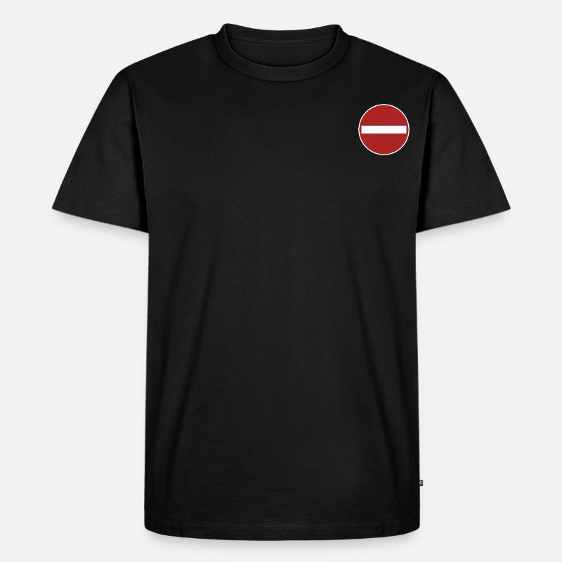 Einfahrt verboten! - Männer Premium Bio T-Shirt - Schwarz
