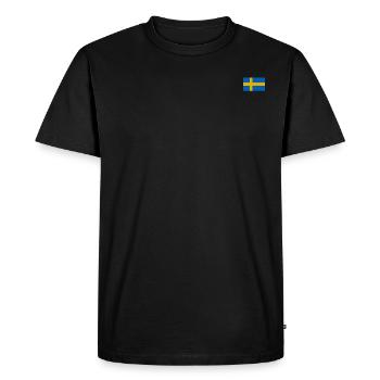Sweden Flag - Men's Premium Organic T-Shirt - black - Front - Nico (187cm)