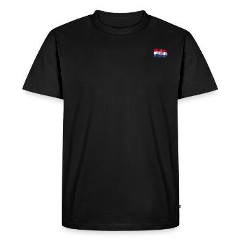 Drapeau de la Croatie - T-shirt Premium bio Homme - noir - Devant - Nico (187cm)