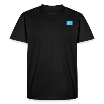 Uyghur Flag - Men's Premium Organic T-Shirt - black - Front - Nico (187cm)