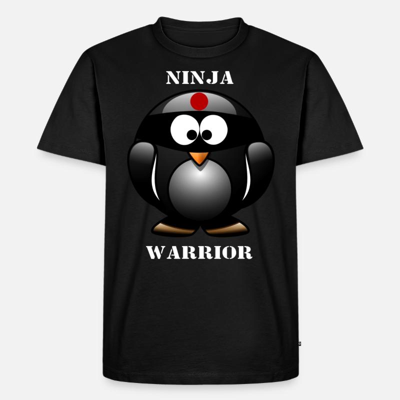 Ninja Warrior - Männer Premium Bio T-Shirt - Schwarz
