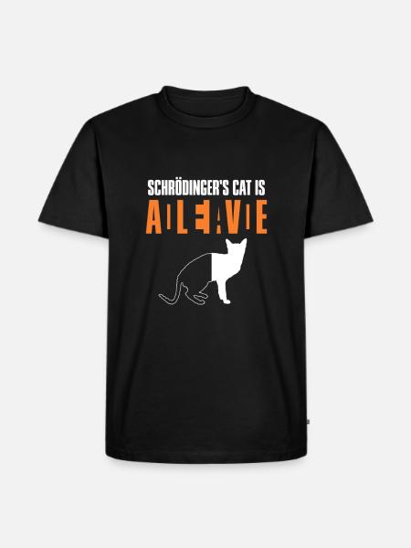 Schrodinger's Cat Dead Alive Physics Gift - Men's Premium Organic T-Shirt - black