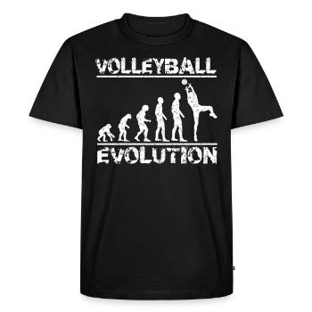Volleyball Evolution - T-shirt Premium bio Homme - noir - Devant - Nico (187cm)