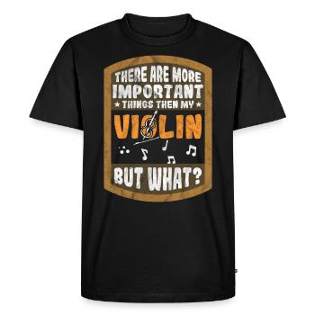 Violinist Orchestra - Men's Premium Organic T-Shirt - black - Front - Nico (187cm)
