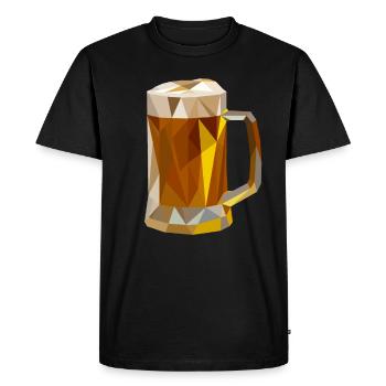 Beer glass - Men's Premium Organic T-Shirt - black - Front - Nico (187cm)