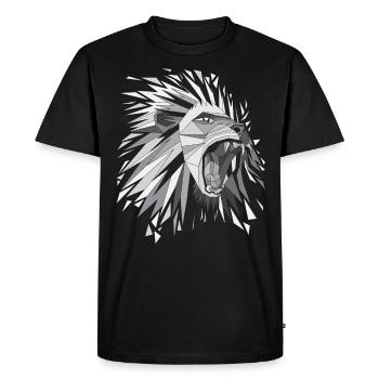 Lionne lionne - T-shirt Premium bio Homme - noir - Devant - Nico (187cm)