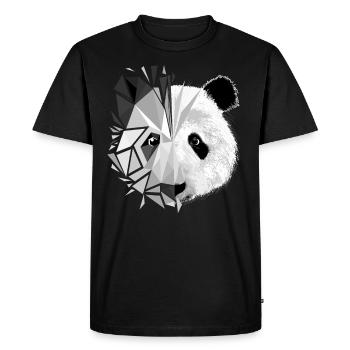 Panda animals - Men's Premium Organic T-Shirt - black - Front - Nico (187cm)