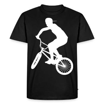 BMX - Men's Premium Organic T-Shirt - black - Front - Nico (187cm)