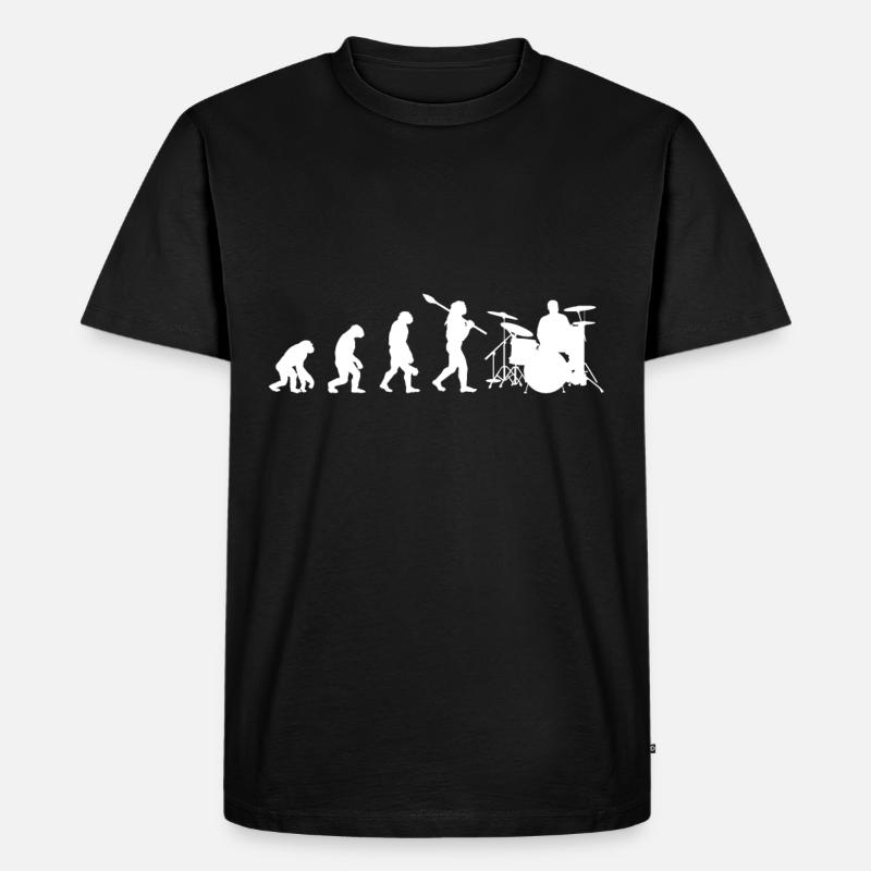Batteur Batteur Evolution - T-shirt Premium bio Homme - noir