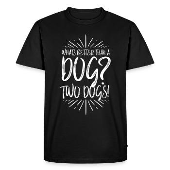 Dog sayings, dogs saying, dog, dogs - Men's Premium Organic T-Shirt - black - Front - Nico (187cm)