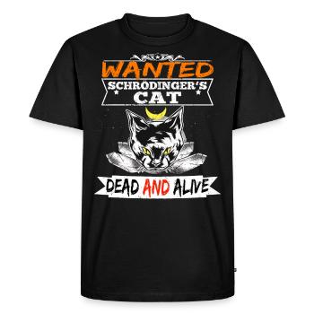 Chat de Schrödinger Dead Alive Science T-Shirt - T-shirt Premium bio Homme - noir - Devant - Nico (187cm)