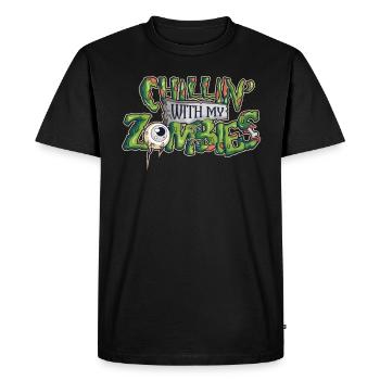 Halloween Costume School Kids Zombie Gift - Men's Premium Organic T-Shirt - black - Front - Nico (187cm)