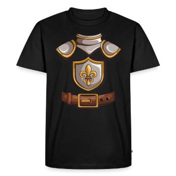 Costume Chevalier Cadeau Enfants Knigth Templer Carnival - T-shirt Premium bio Homme - noir - Devant - Nico (187cm)