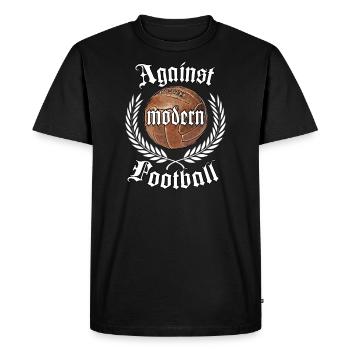 Contre le fan de football moderne football ultras - T-shirt Premium bio Homme - noir - Devant - Nico (187cm)