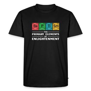 Ballot geek drôle chrétien éléments baptême - T-shirt Premium bio Homme - noir - Devant - Nico (187cm)