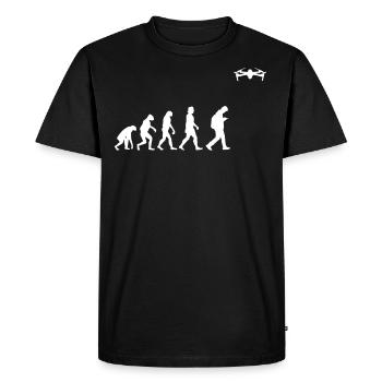 T shirt evolution drone fly drone fan drones - Men's Premium Organic T-Shirt - black - Front - Nico (187cm)