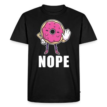 donut non non pas aujourd'hui - T-shirt Premium bio Homme - noir - Devant - Nico (187cm)