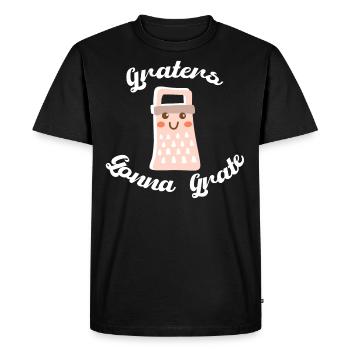 Râpes vont râper une râpe à fromage idée cadeau drôle - T-shirt Premium bio Homme - noir - Devant - Nico (187cm)