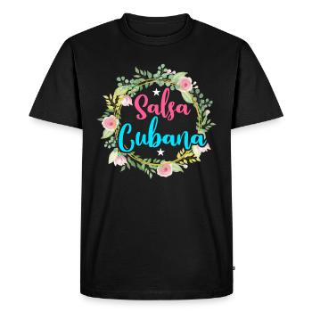 Salsa Cubana Cuba Cuba - T-shirt Premium bio Homme - noir - Devant - Nico (187cm)