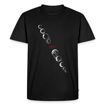 spacex - T-shirt Premium bio Homme - noir - Devant - Nico (187cm)