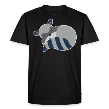 Raton laveur animaux mignons ratons laveurs ratons laveurs - T-shirt Premium bio Homme - noir - Devant - Nico (187cm)