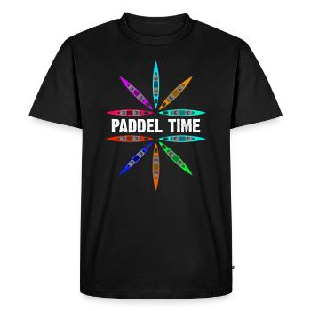 Paddle team canoe kayak - Men's Premium Organic T-Shirt - black - Front - Nico (187cm)