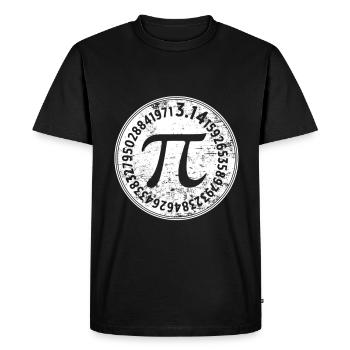 pi - T-shirt Premium bio Homme - noir - Devant - Nico (187cm)