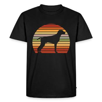Cadeau de pointeur graphique allemand à poil court - T-shirt Premium bio Homme - noir - Devant - Nico (187cm)