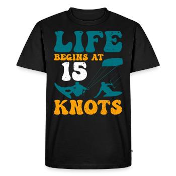 Kitesurf cadeau Kiteboarding Kitesurfer Gesche - T-shirt Premium bio Homme - noir - Devant - Nico (187cm)