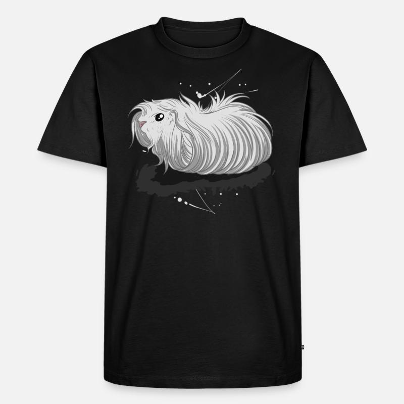 Peruanisches Meerschweinchen - Männer Premium Bio T-Shirt - Schwarz
