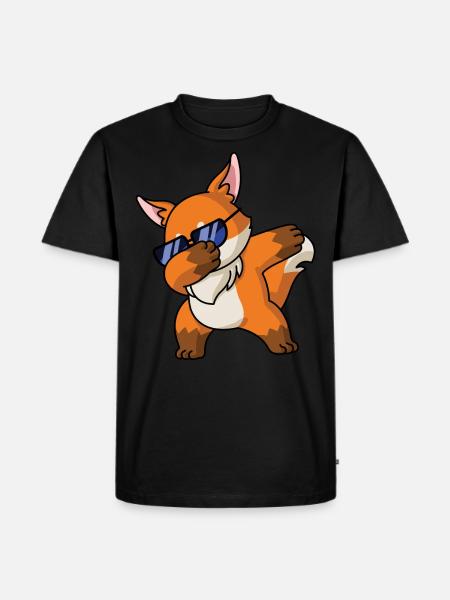 Dabbing Fox cool Pajama costume - Men's Premium Organic T-Shirt - black