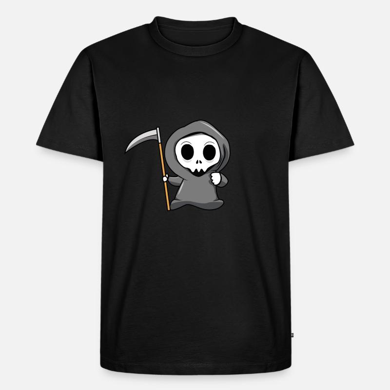 Sensenmann - Männer Premium Bio T-Shirt - Schwarz