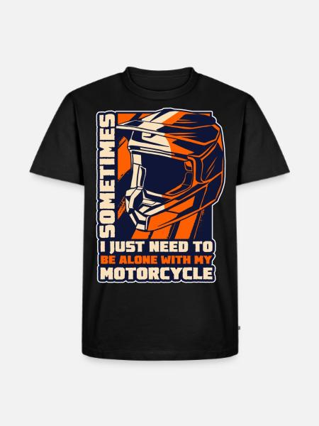 Motorcycle Enduro Cross Machine - Men's Premium Organic T-Shirt - black