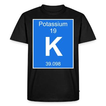 potassium potassium chimique chimique - T-shirt Premium bio Homme - noir - Devant - Nico (187cm)