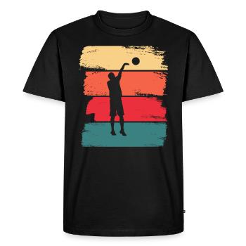 Basketball basketballer Basketball Player Gifts - Men's Premium Organic T-Shirt - black - Front - Nico (187cm)