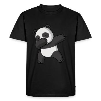 Dabbing Panda Drôle Pyjama Costume - T-shirt Premium bio Homme - noir - Devant - Nico (187cm)